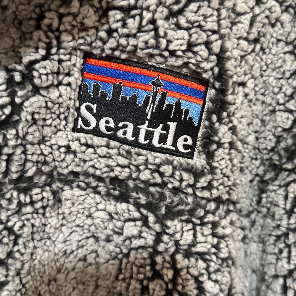 Boxcraft Fleece Pullover With Seattle Patch - image 3